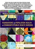 Population Health in Community &ndash; Public Health Nursing &ndash; Comprehensive Course Summary