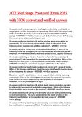 ATI Med Surge Proctored Exam 2025 with 100&percnt; correct and verified answers