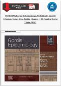 TEST BANK For Gordis Epidemiology&comma; 7th Edition By David D Celentano&semi; Moyses Szklo&comma; Verified Chapters 1 - 20&comma; Complete Newest Version 2026&excl;&excl;&excl;
