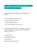 BONENT EXAMINATION TEST 2026 QUESTIONS WITH ANSWERS GRADED A&plus;