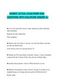 BONENT ACTUAL EXAM PAPER 2026 QUESTIONS WITH SOLUTIONS GRADED A&plus;