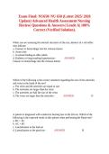 Exam Final&colon; NU650&sol; NU 650 &lpar;Latest 2025&sol; 2026 Update&rpar; Advanced Health Assessment Nursing Review&vert; Questions & Answers&vert; Grade A&vert; 100&percnt; Correct &lpar;Verified Solution&rpar;&period;