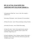 BPK 241 ACTUAL EXAM PAPER 2026 QUESTIONS WITH SOLUTIONS GRADED A&plus;