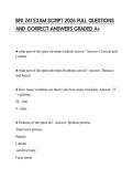 BPK 241 EXAM SCRIPT 2026 FULL QUESTIONS AND CORRECT ANSWERS GRADED A&plus;