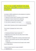 WGU C215 AORN PERIOP 101 Quiz Questions with 100&percnt; Correct Answers Graded A&plus; 