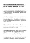 BRIDGE COATINGS INSPECTOR PROGRAM CERTIFICATION EXAMINATION TEST 2026