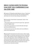 BRIDGE COATINGS INSPECTOR PROGRAM EXAM SCRIPT 2026 COMPREHENSIVE EXAM Q&A STUDY GUIDE