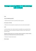 Portage Learning BIOD 171 Microbiology Lab 1&ndash;9 Exam Versions 2026&sol;2027 &ndash; Practice Q&A
