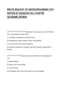 BROCK BIOLOGY OF MICROORGANISMS 15TH EDITION BY MADIGAN FULL CHAPTER ACADEMIC REVIEW