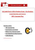 NSG 6440 Week 4 APEA Predictor Exam &ndash; Pre-Predictor   Actual Questions and Answers  100&percnt; Guarantee Pass&period; 