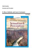 Test Bank - Sensation and Perception&comma; 11th Edition &lpar;Goldstein&comma; 2022&rpar;&comma; Chapter 1-16 &vert; All Chapters