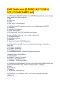 EMR final exam &lpar;1-100&rpar;QUESTIONS & SOLUTIONS&lpar;RATED A&plus;&rpar;