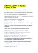 EMR FINAL EXAM &num;2 REVIEW CORRECT 100&percnt;
