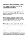 BSN 246 HESI HEALTH ASSESSMENT EXAM V1 AND V2 2026 QUESTIONS WITH VERIFIED ANSWERS 100&percnt; CORRECT