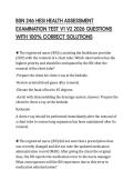 BSN 246 HESI HEALTH ASSESSMENT EXAMINATION TEST V1 V2 2026 QUESTIONS WITH 100&percnt; CORRECT SOLUTIONS