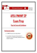 APEA PMHNP 3P   Exam Prep  Pass the Exam with Confidence