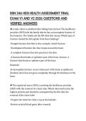 BSN 246 HESI HEALTH ASSESSMENT FINAL EXAM V1 AND V2 2026 QUESTIONS AND VERIFIED ANSWERS