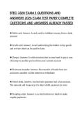 BTEC 3320 EXAM 2 QUESTIONS AND ANSWERS 2026 EXAM TEST PAPER COMPLETE QUESTIONS AND ANSWERS ALREADY PASSED
