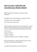 BUAD 331 EXAM 1 QUESTIONS AND SOLUTIONS 2026 UPDATED VERSION