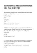BUAD 331 EXAM 2 QUESTIONS AND ANSWERS 2026 FINAL REVIEW PACK