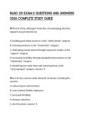 BUAD 331 EXAM 2 QUESTIONS AND ANSWERS 2026 COMPLETE STUDY GUIDE