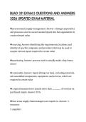 BUAD 331 EXAM 2 QUESTIONS AND ANSWERS 2026 UPDATED EXAM MATERIAL