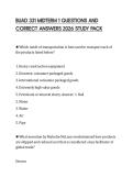 BUAD 331 MIDTERM 1 QUESTIONS AND CORRECT ANSWERS 2026 STUDY PACK