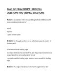 BUAD 341 EXAM SCRIPT 1 2026 FULL QUESTIONS AND VERIFIED SOLUTIONS