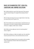 BUAD 341 EXAMINATION TEST 1 2026 FULL QUESTIONS AND VERIFIED SOLUTIONS