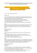 &sol;Essentials of Psychiatric Mental Health Nursing 8th Edition Concepts of Care in Evidence- Based Practice 8th Edition Morgan Townsend Test Bank &vert; all chapters verified