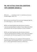 BUL 4421 ACTUAL EXAM 2026 QUESTIONS WITH ANSWERS GRADED A&plus;