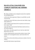 BUL4310 ACTUAL EXAM PAPER 2026 COMPLETE QUESTIONS AND ANSWERS GRADED A&plus;