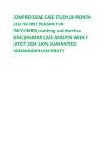 I-Human Case Week &num;7 An18 Month Old Patient Reason for Encounter&colon; Vomiting and Diarrhea&period;&period;&period; 100&percnt; PASS