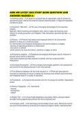 ARM 400 LATEST 2026 STUDY GUIDE QUESTIONS AND ANSWERS MARKED A&period;pdf