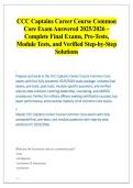 CCC Captains Career Course Common Core Exam Answered 2025-2026 &ndash; Complete Final