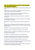 ARM 400 COMPREHENSIVE UPDATED EXAM QUESTIONS AND ANSWERS MARKED A&period;pdf