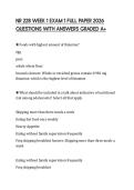 NR 228 WEEK 1 EXAM 1 FULL PAPER 2026 QUESTIONS WITH ANSWERS GRADED A&plus;