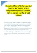 Florida Fire Officer 1 FO1 Exam & Real Estate Practice Tests 2026&sol;2027 &ndash; Complete Prep