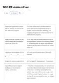 BIOD 151 Module 6 Exam 2026