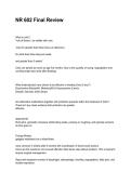 NR 602 Final Review NEWEST 2026&sol;2027 ACTUAL EXAM COMPLETE QUESTIONS AND CORRECT DETAILED ANSWERS &lpar;VERIFIED ANSWERS&rpar; &vert;ALREADY GRADED A&plus;&vert;&vert;BRAND NEW&excl;&excl;