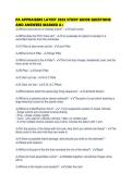 PA APPRAISERS LATEST 2026 STUDY GUIDE QUESTIONS AND ANSWERS MARKED