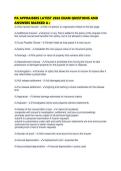 PA APPRAISERS LATEST 2026 EXAM QUESTIONS AND ANSWERS MARKED