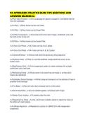 PA APPRAISERS PRACTICE EXAM TIPS QUESTIONS AND ANSWERS MARKED