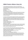 NR602 Pediatric Midterm Study Set NEWEST 2026&sol;2027 ACTUAL EXAM COMPLETE QUESTIONS AND CORRECT DETAILED ANSWERS &lpar;VERIFIED ANSWERS&rpar; &vert;ALREADY GRADED A&plus;&vert;&vert;BRAND NEW&excl;&excl;