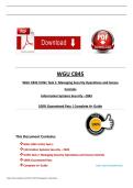 WGU C845 VUN1 Task 1&colon; Managing Security Operations and Access Controls &vert; 100&percnt; Guaranteed Pass &vert;&vert; Complete A&plus; Guide