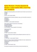Barber PSI Exam &ndash; Practice Questions &  Answers &vert; Latest Update 2026 &vert; Exam Prep  PDF &vert; Graded A&plus;