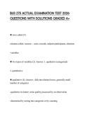 BUS 275 ACTUAL EXAMINATION TEST 2026 QUESTIONS WITH SOLUTIONS GRADED A&plus;