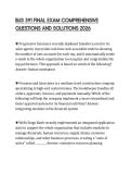 BUS 391 FINAL EXAM COMPREHENSIVE QUESTIONS AND SOLUTIONS 2026