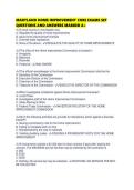 MARYLAND HOME IMPROVEMENT CORE EXAMS SET QUESTIONS AND ANSWERS MARKED
