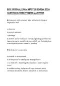 BUS 391 FINAL EXAM MASTER REVIEW 2026 QUESTIONS WITH VERIFIED ANSWERS